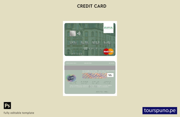 lista para imprimir plantilla de mastercard de Luxemburgo Banque Fortuna